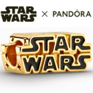 NWOT Pandora × Star Wars gold 3D Logo- 769247C0